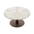 Cake Stand with Geometria Brass Inlay